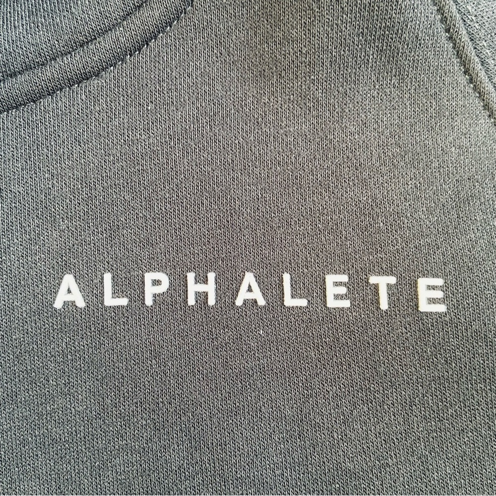 Alphalete Cropped Pullover Fleece Lined Hoodie Black Size Small - Picture 3 of 8